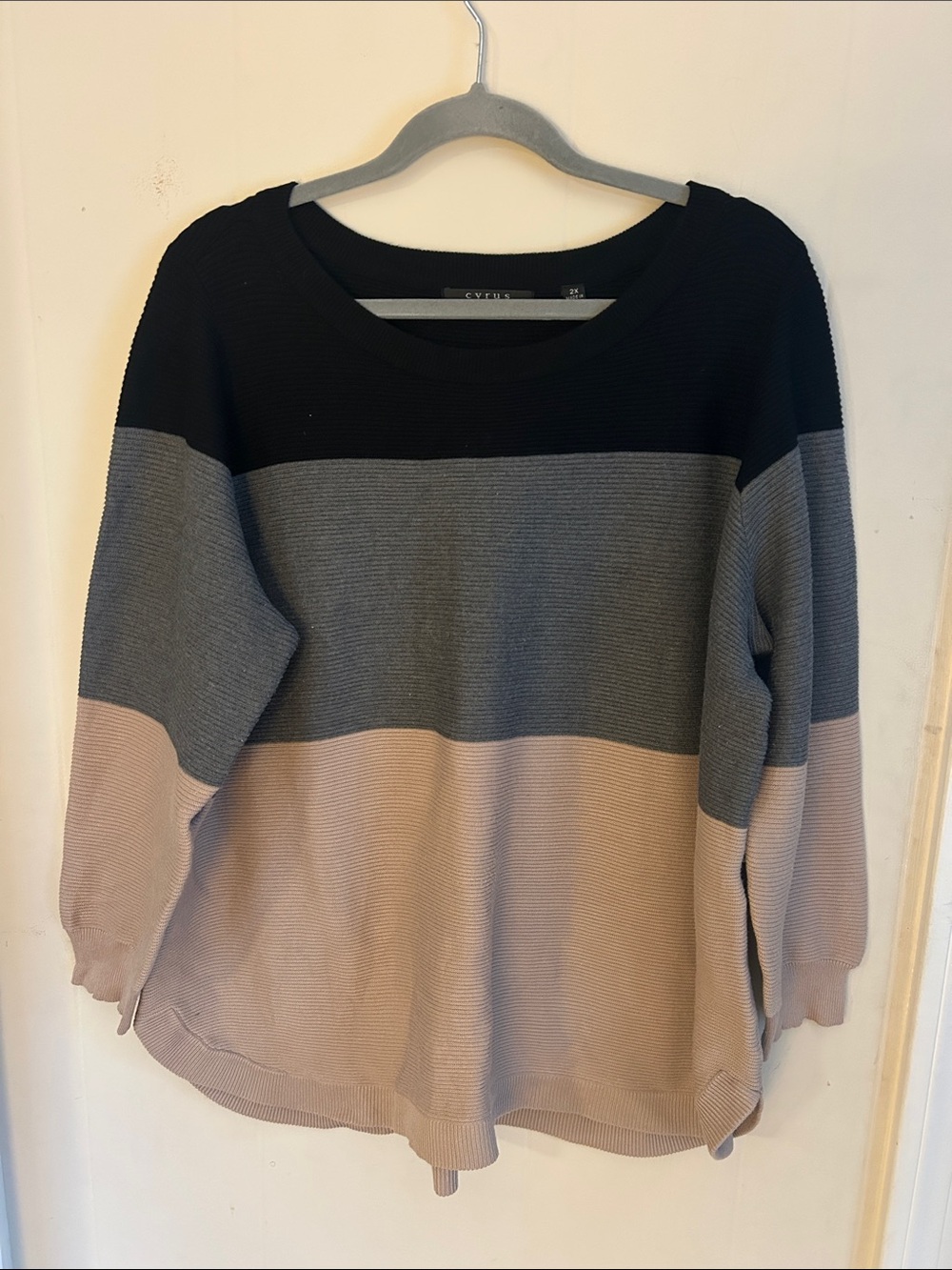 Cyrus Plus Size Ribbed Sweater